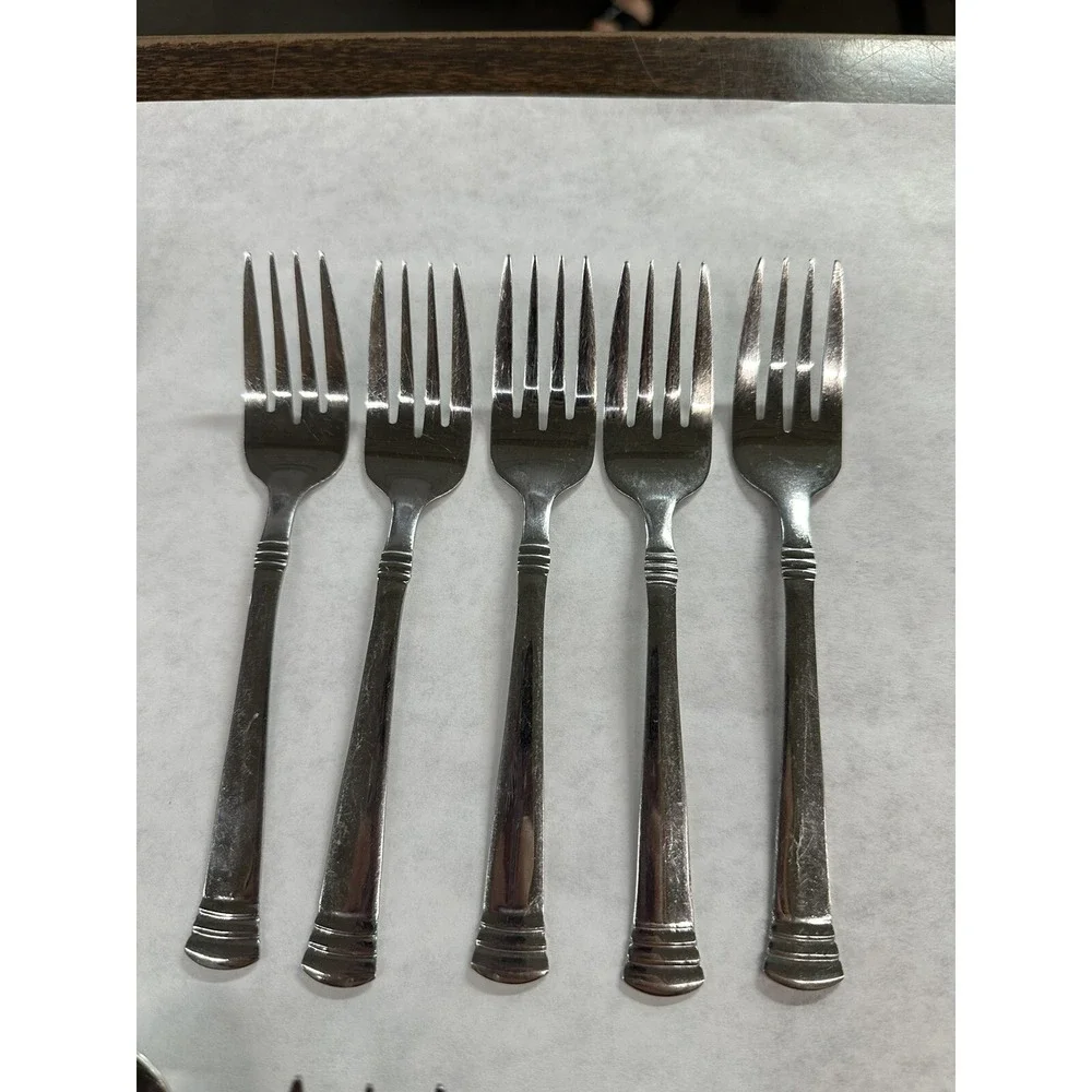 Cambridge Stainless China Codie 41 Pc‎ Flatware Set